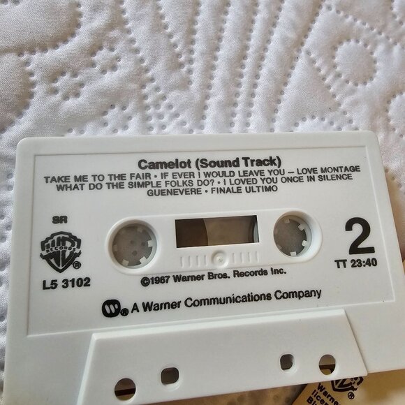 Camelot Soundtrack Cassette Tape 1967 With Original Case & Tracklist Insert - Picture 8 of 8